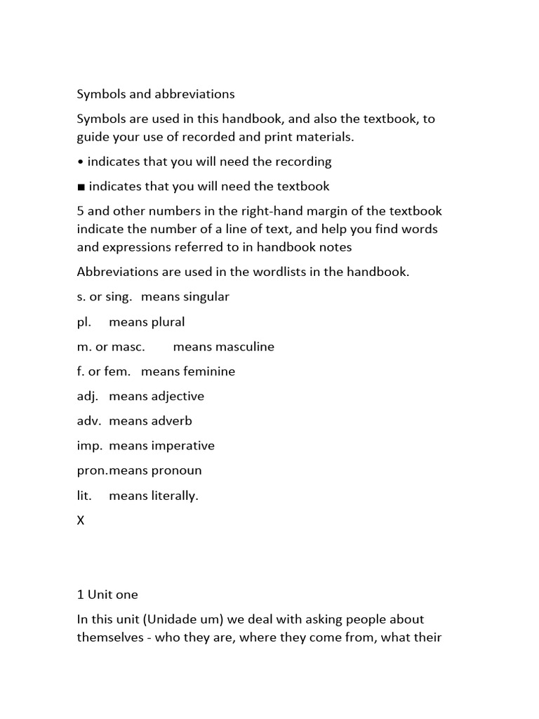 Portuguese Language Handbook Overview | PDF | Grammatical Gender ...