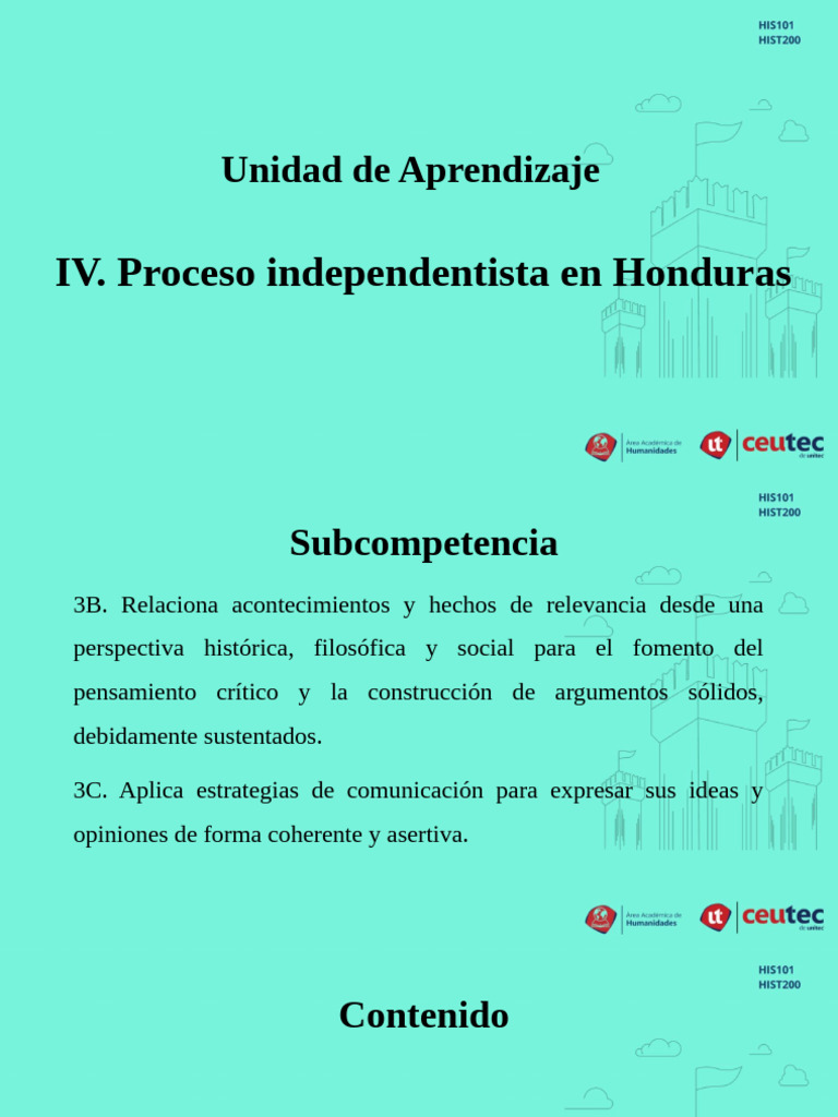 S4+ +Presentaci%C3%B3n+No.+1.+Proceso+Independentista+en+Honduras | PDF ...