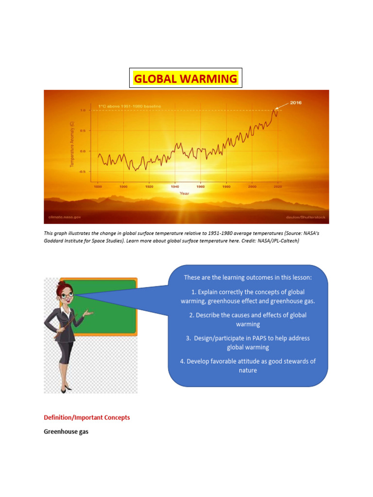 Global Warming Sts 24 25 | PDF | Greenhouse Gas | Greenhouse Effect