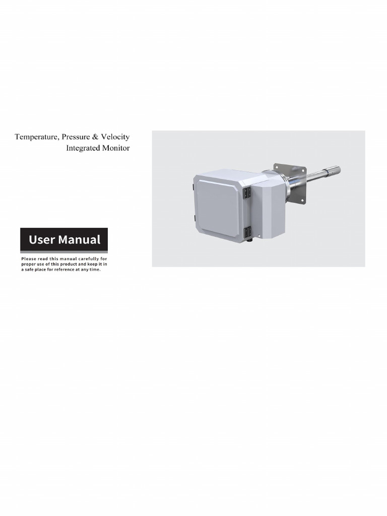 Integrated Monitor User Manual | PDF | Instrumentation | Pressure ...