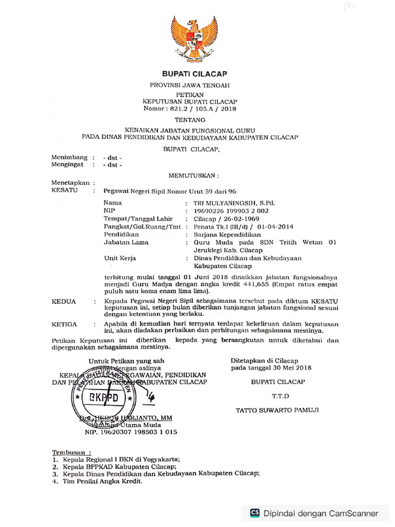 SK Jabatan Terakhir | PDF