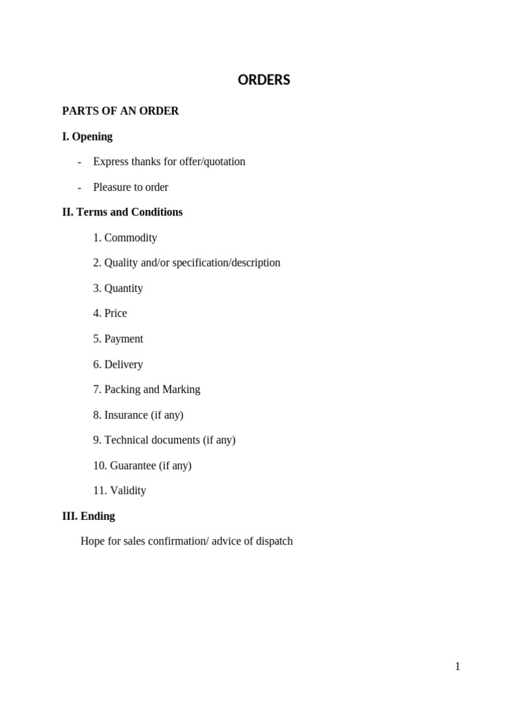 Order Placement and Acknowledgment Guide | PDF