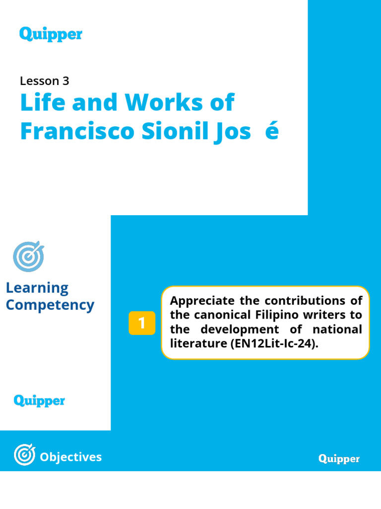 21st Century Literature - Unit 11 - Lesson 3 - Life and Works of ...