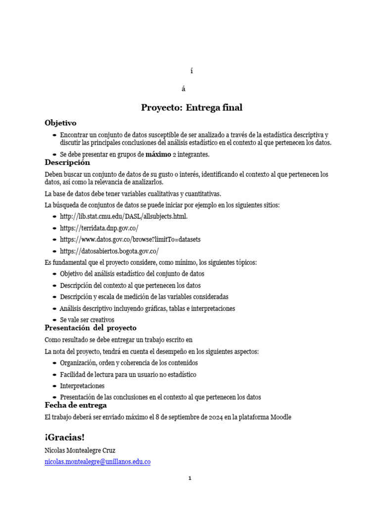 Proyecto - Entrega Final | PDF
