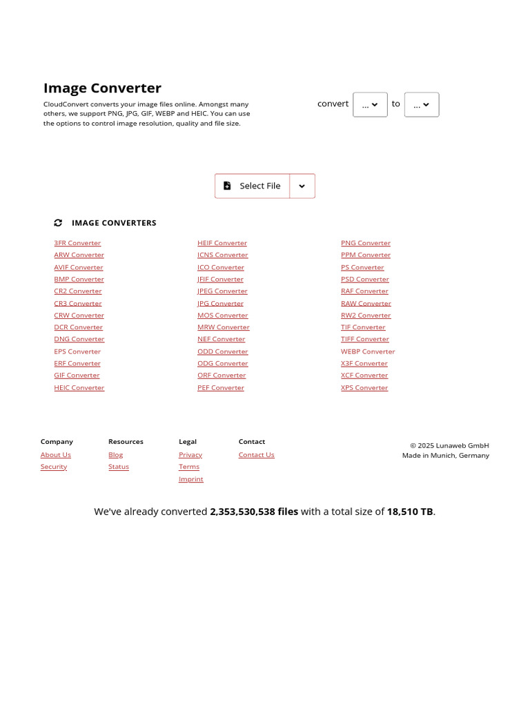 Image Converter CloudConvert PDF