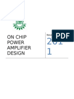 On Chip Power Amplifier Design