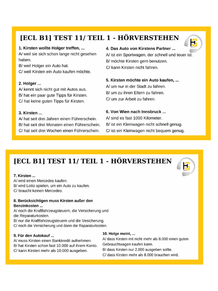 Ecl B1 Test 11 Pdf