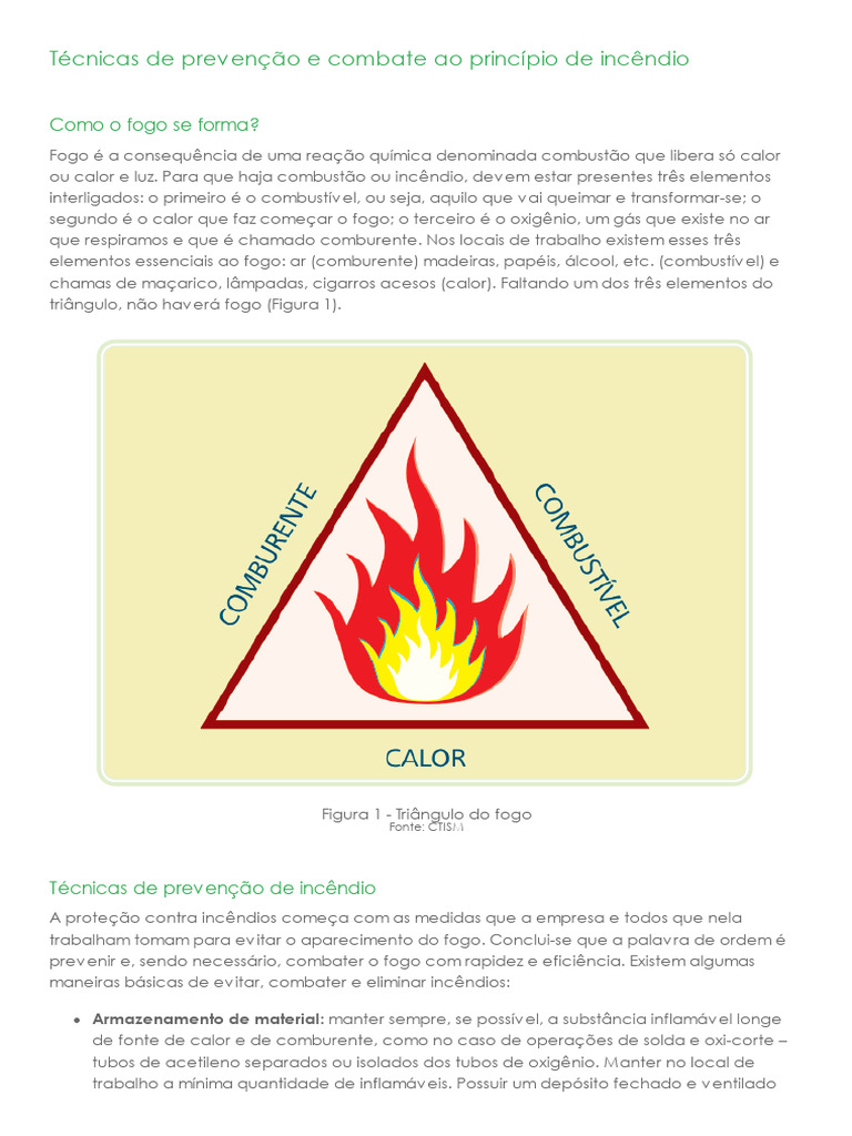 Prevenção e Combate a Incêndios: Técnicas Essenciais | PDF | Incêndios ...