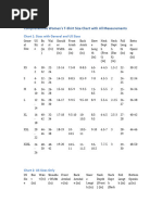 US Clothing Size Chart Overview | PDF