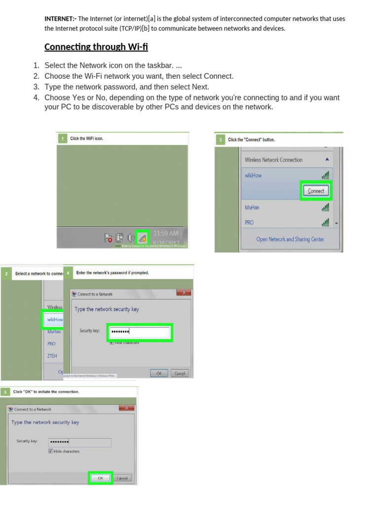 How to Connect to Wi-Fi Networks | PDF