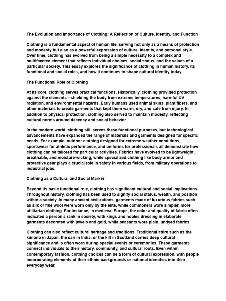 Clothing Pdf Clothing Fashion