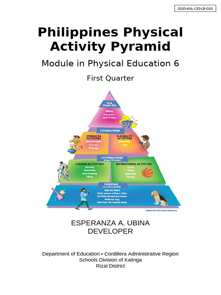 PE6 q1 Mod1 Philippine-Physical-Activities | PDF | Knowledge | Physical ...