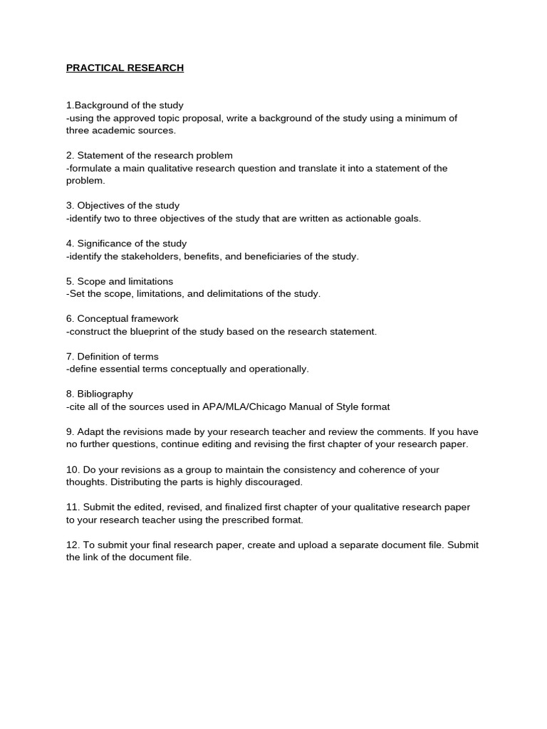 Guide to Writing a Qualitative Research Paper | PDF