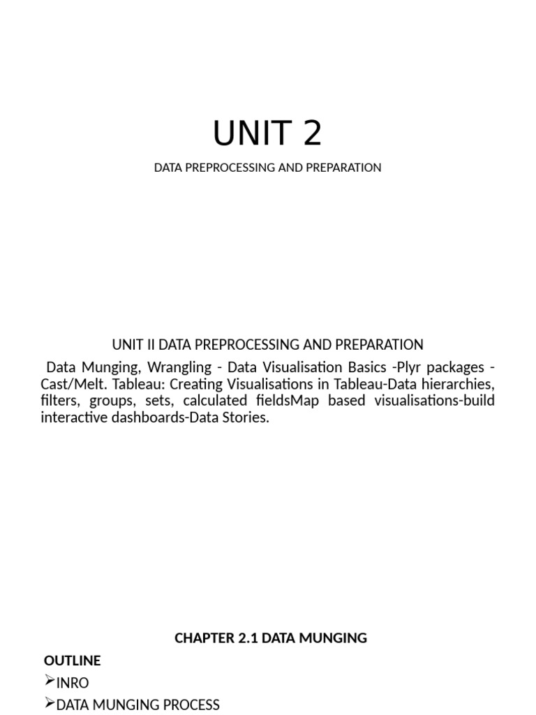 Data Preprocessing and Visualization Guide | PDF | Information ...