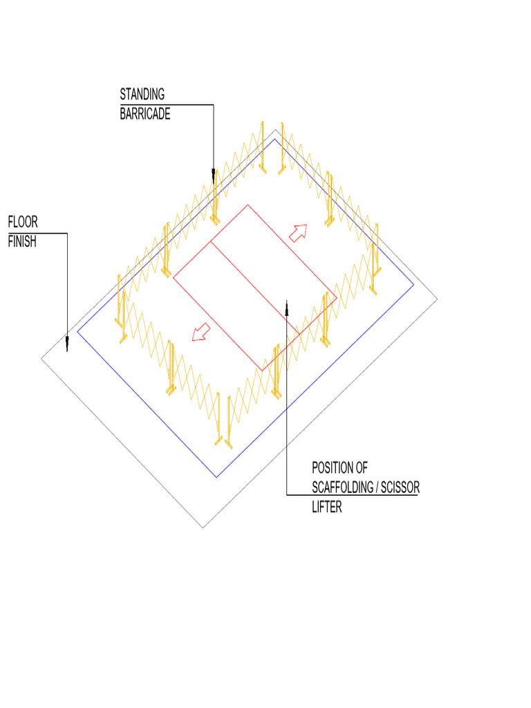 Scaffolding Barricade Positioning Guide | PDF