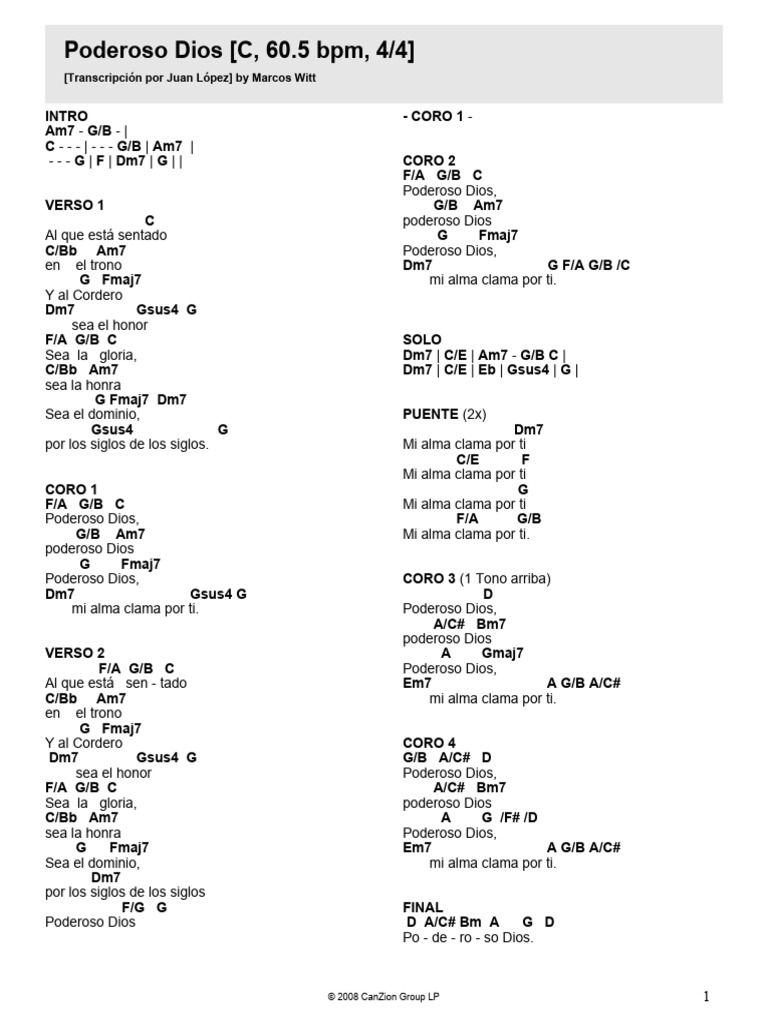 Letra y acordes de 