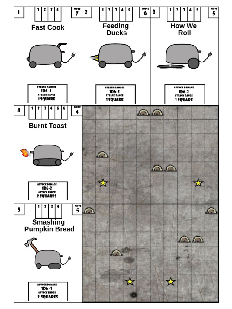 Combat Toasters Cards | PDF
