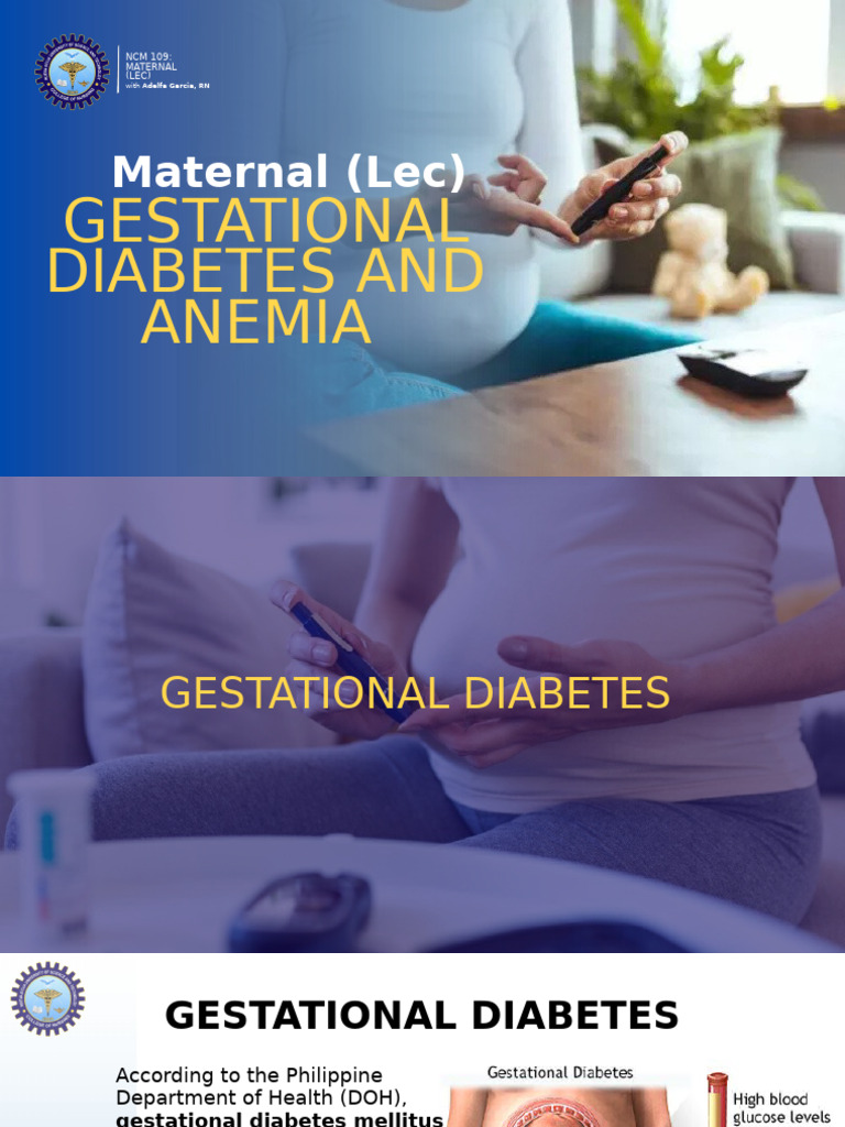 Maternal Diabetes and Anemia | PDF | Anemia | Gestational Diabetes