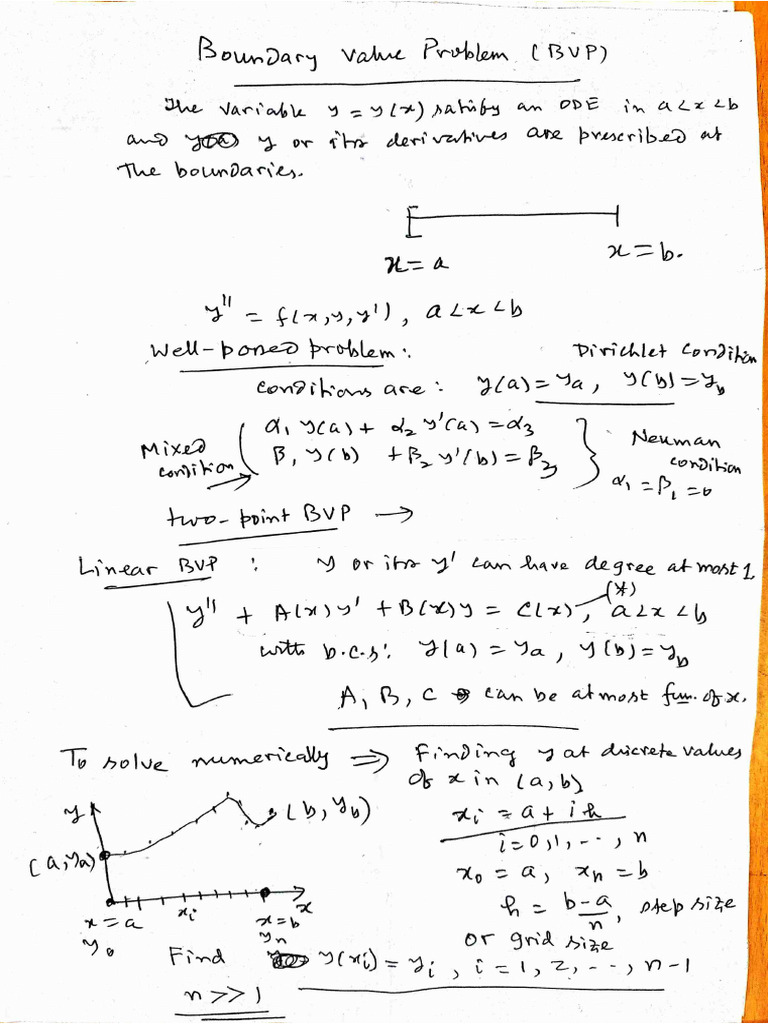 Applied Computational Methods Notes 3 March | PDF
