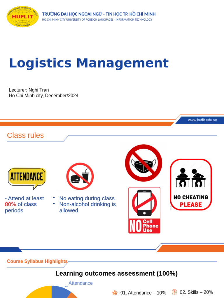 Logistics Management Course Overview | PDF | Supply Chain | Supply ...