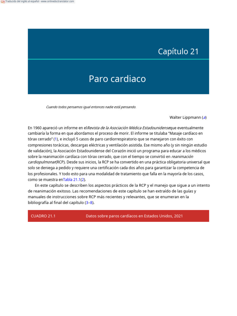 Guía Práctica de RCP y Paro Cardíaco | PDF | Reanimación cardiopulmonar ...