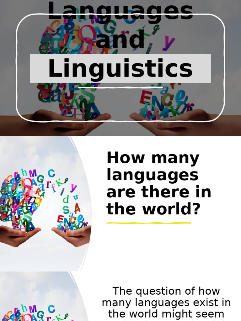 Languages and Linguistics | PDF | Sign Language | Mandarin Chinese
