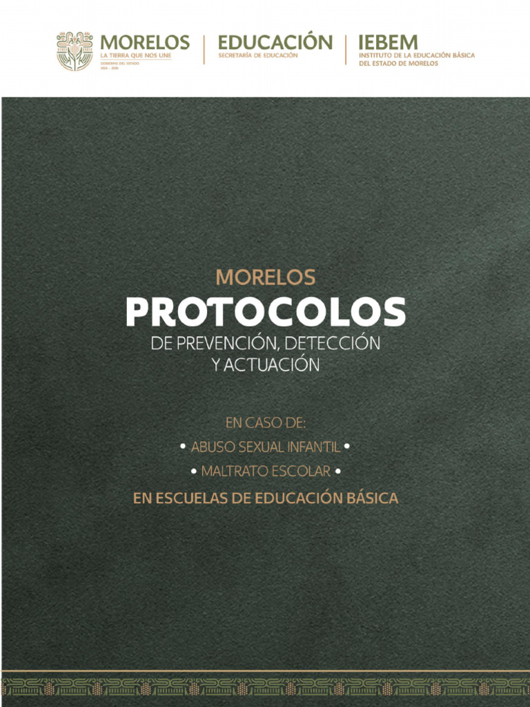 Protocolo de Prevención y Actuación Escolar | PDF | Abuso infantil ...