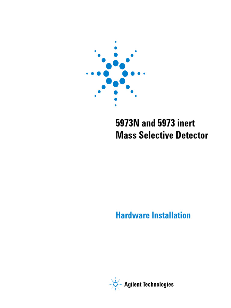 5973 Series Hardware Installation 035270 | PDF | Electromagnetic ...