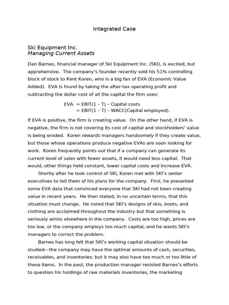 Integrated Case | PDF | Inventory | Private Sector