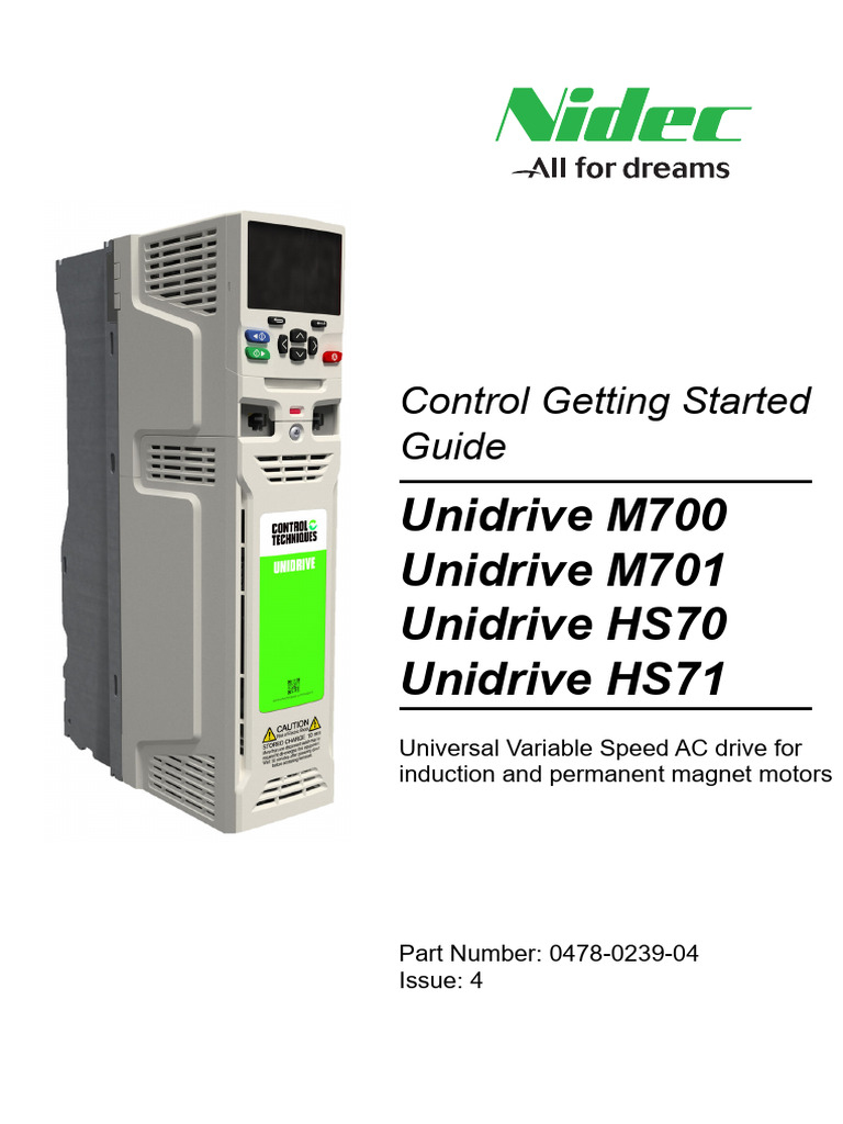 Unidrive M700 - M701 and HS70-71 Control GSG Issue 4 | PDF | Electric ...