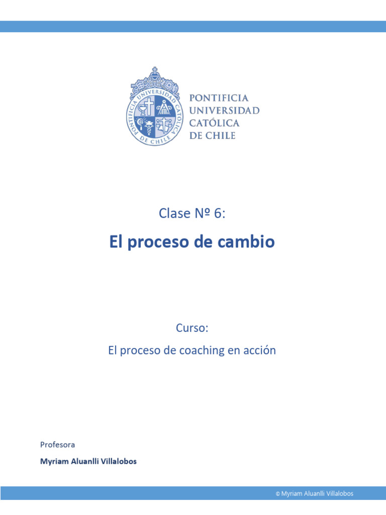 Clase 6 - El Proceso de Cambio - (Descargable) | PDF | Las emociones ...