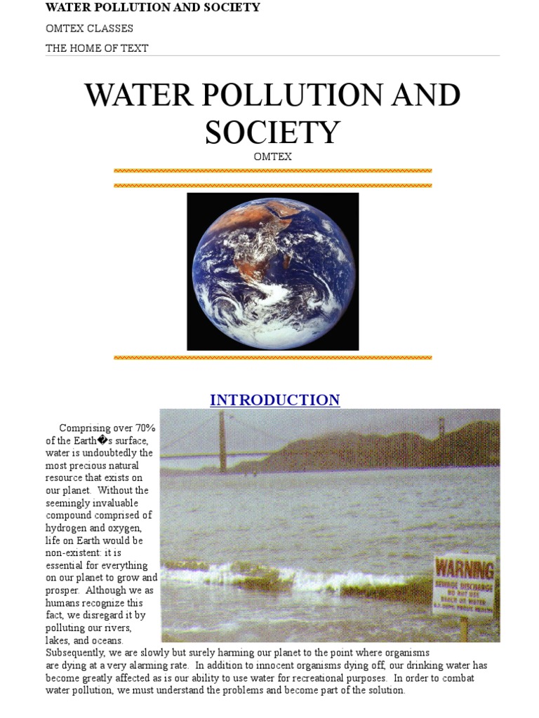 Combatting Water Pollution Challenges | PDF | Sewage Treatment ...