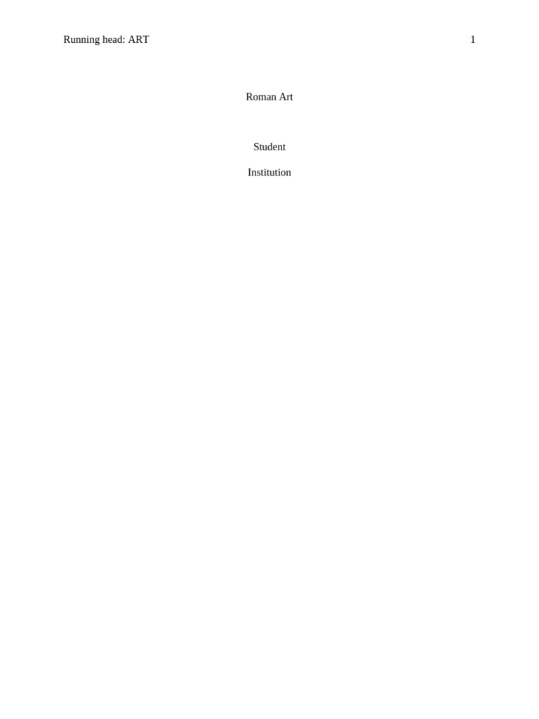 Roman Art | PDF | Bronze | Metals