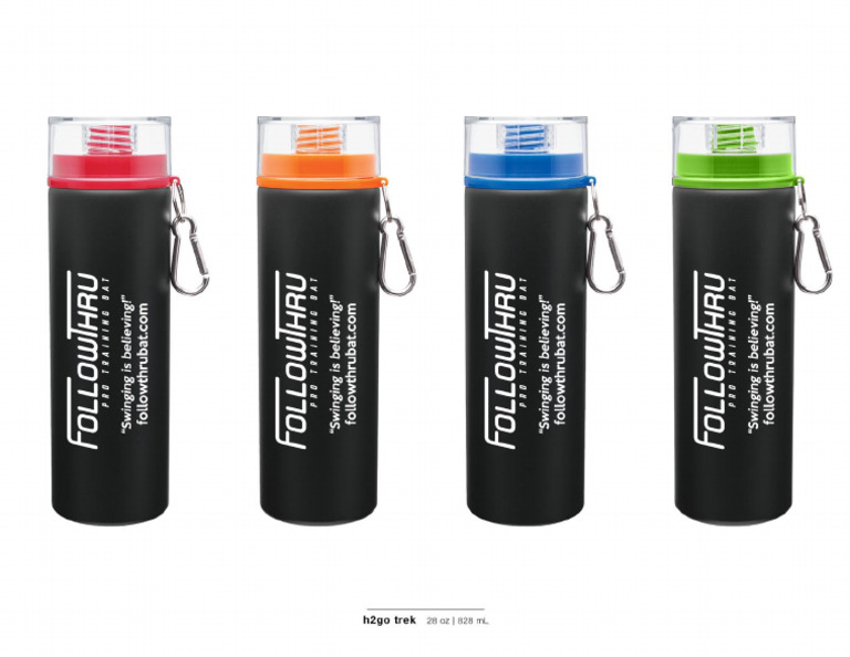 28 Oz H2go Trek - Matte Black - Waterbottles | PDF