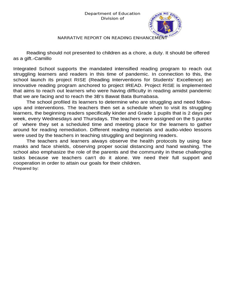 Intensified Reading Program | PDF