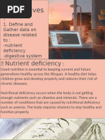 Deficiency Diseases Learning Chart | PDF