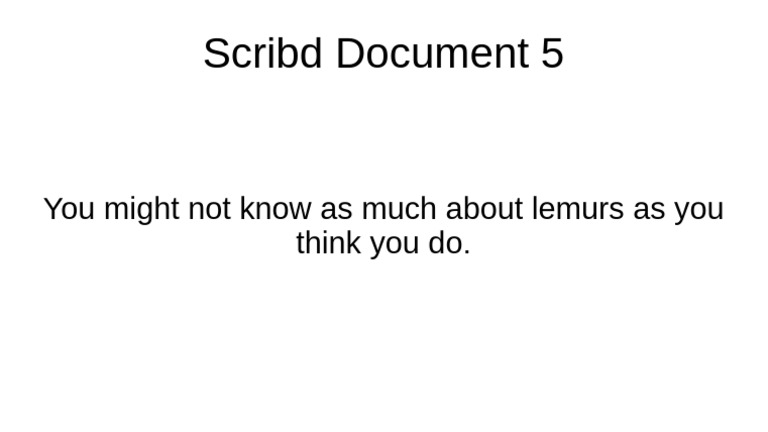 Scribd 5 Bibblebopp | PDF