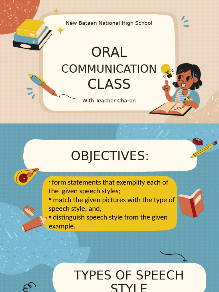 Types of Speech Style | PDF | Learning | Communication