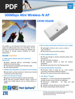 ZTE H188A AC1200 Router Overview | PDF | Wi Fi | Ieee 802.11