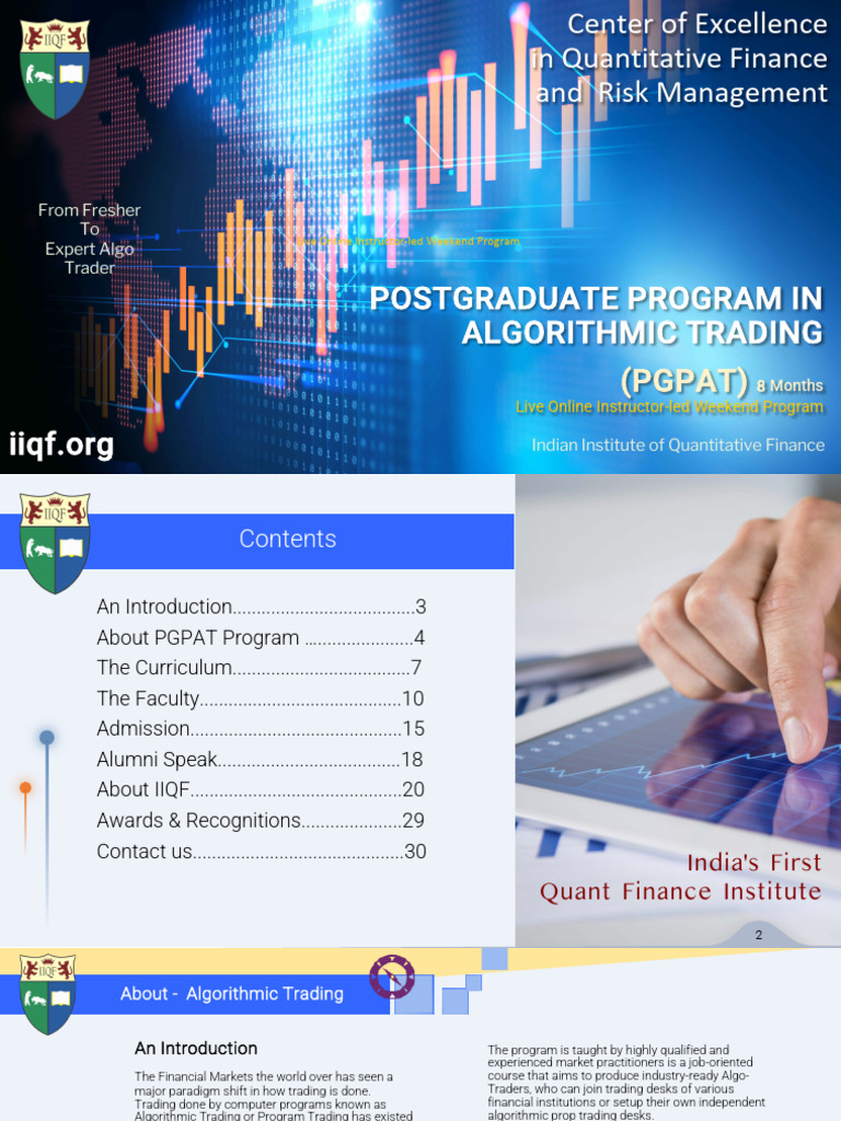 PGPAT: Algo Trading Program Overview | PDF | Algorithmic Trading ...