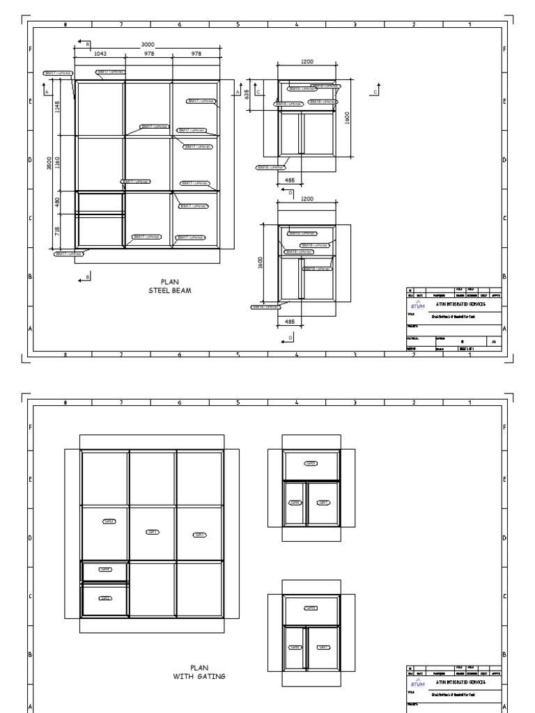 Steel Beam Plan and Specifications | PDF