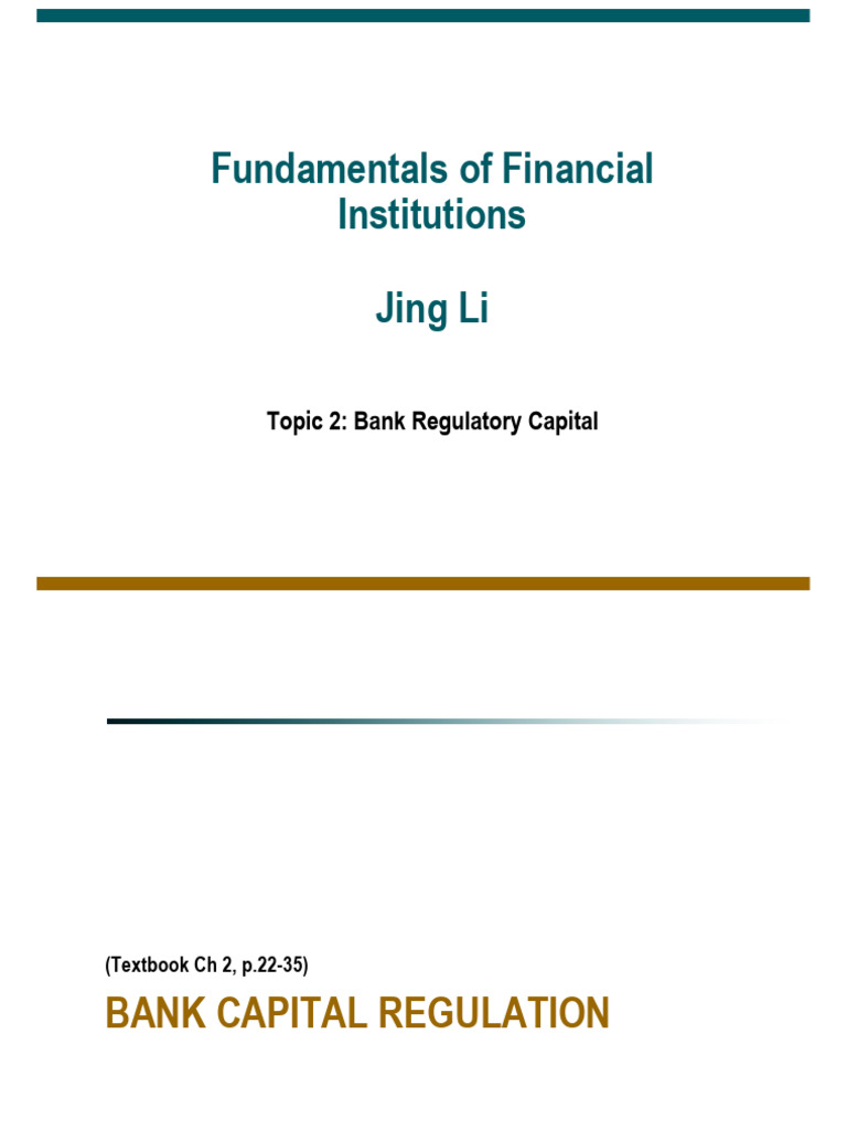 Bank Regulatory Capital Overview | PDF | Capital Requirement | Basel Iii