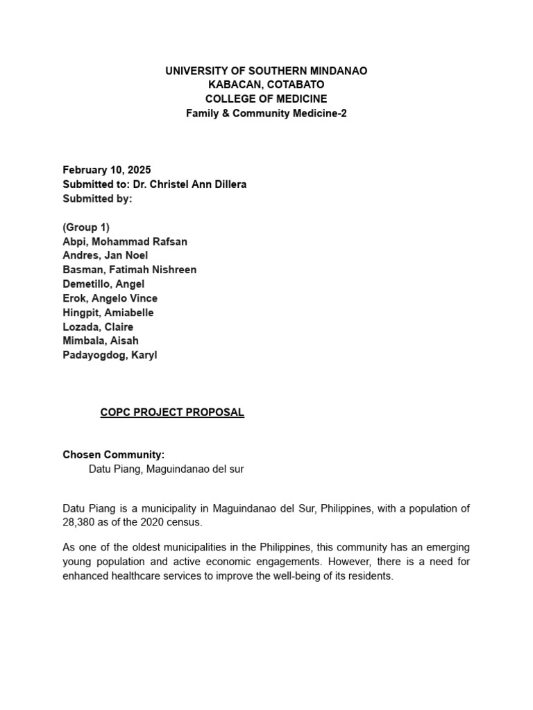 Flood Resilience & Health Program Proposal | PDF | Wash | Emergency ...