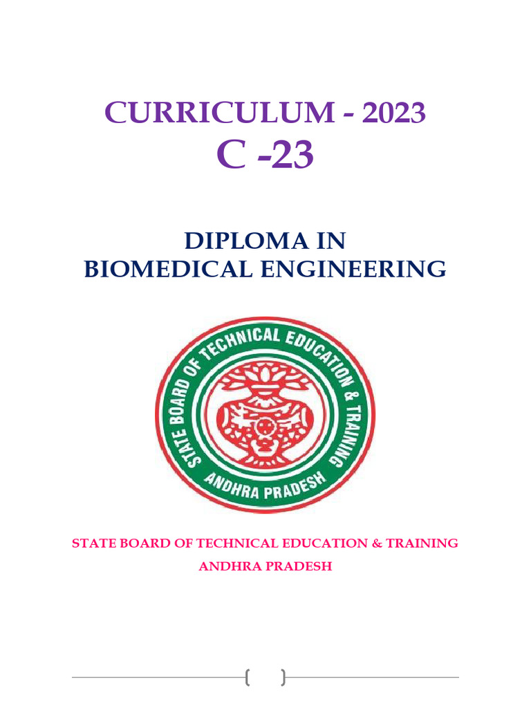 19 Bio Medical Engineering Pdf Curriculum University And