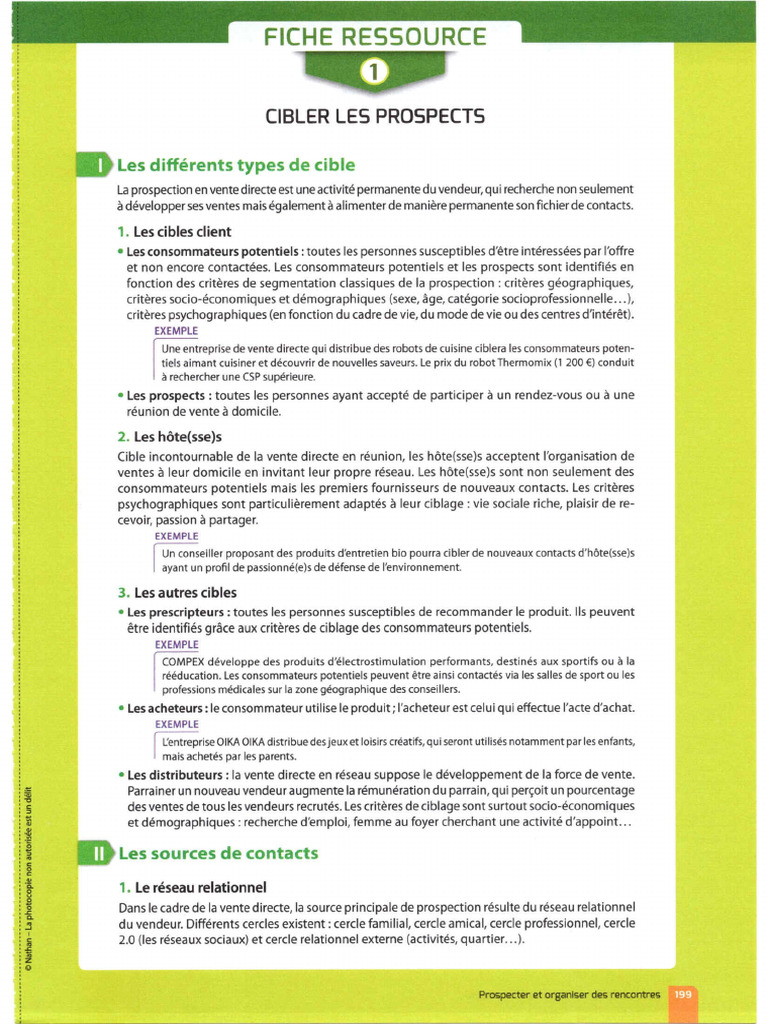 Prospecter Et Organiser Des Rencontres | PDF