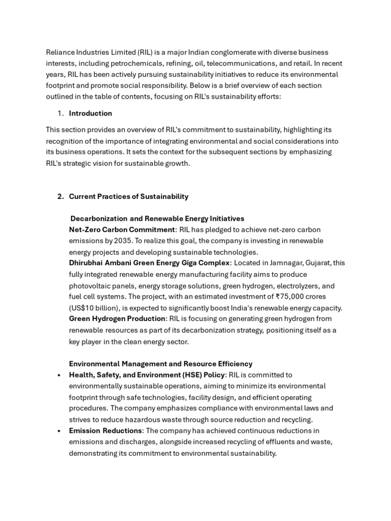 Sustainability Project | PDF | Renewable Energy | Environment