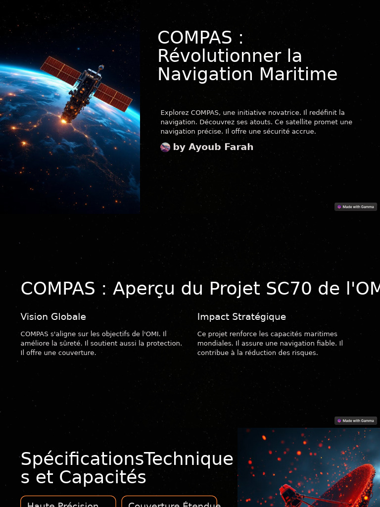 COMPAS : Innovation en Navigation Maritime | PDF | Satellite | Boussole