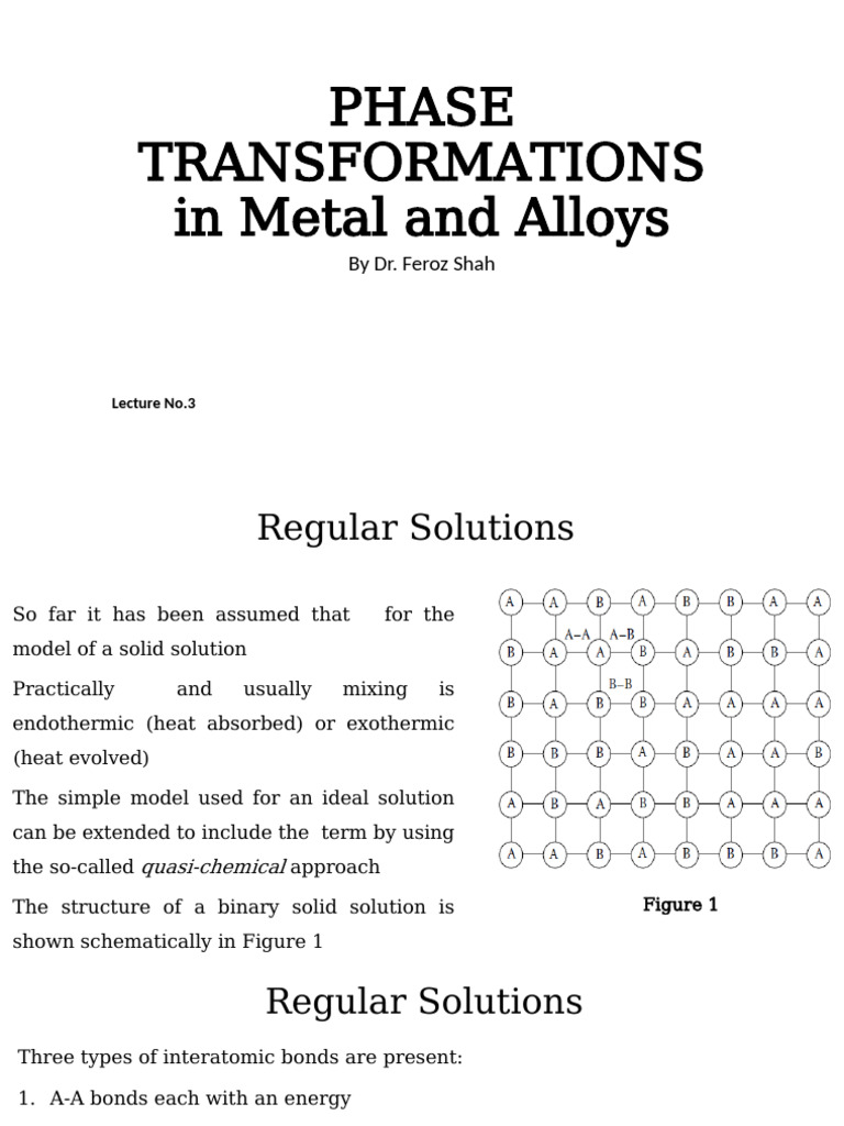 Lecture 3 Phase Transformations in Metal and Alloys | PDF | Chemical ...