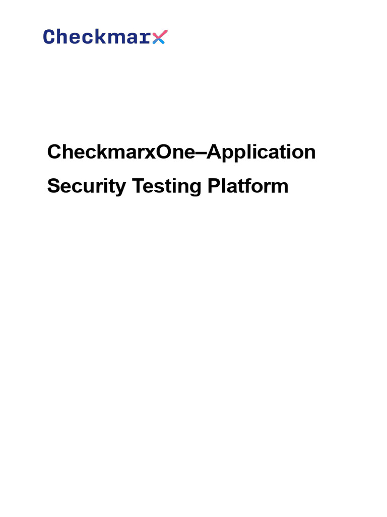 Checkmarx One User Guide and Overview | PDF | Image Scanner | Software