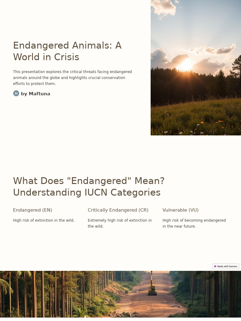 Endangered Animals A World in Crisis | PDF | Endangered Species | Poaching